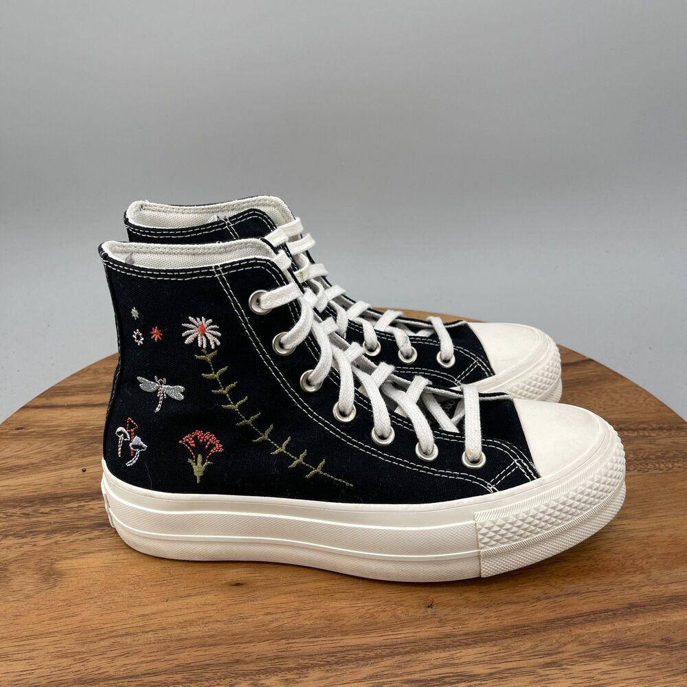 Converse Chuck Taylor All Star Lift Shoes Womens 6.5 Platform Enchanted Garden